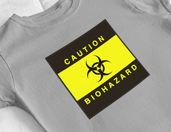 Bluzka damska z naszywką Biohazard 02
