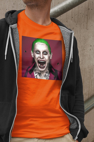 Koszulka z naszywką Joker Jared Leto Scream