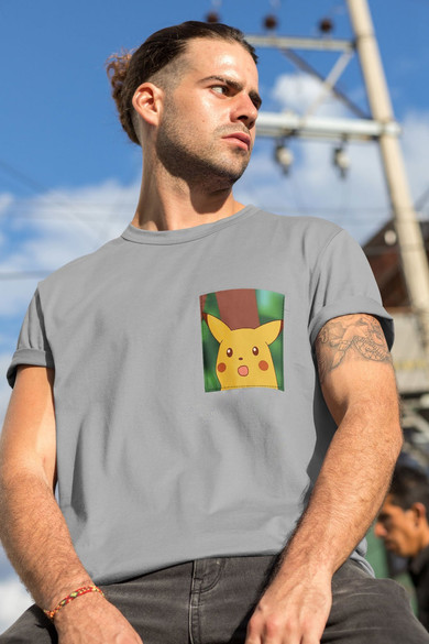 Koszulka z kieszonką PIKACHU MEM