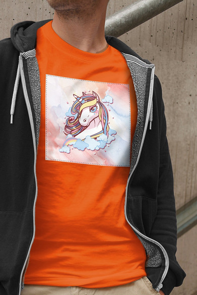 Koszulka z naszywką Unicorne 02