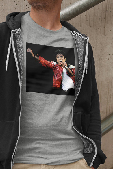 Koszulka z naszywką Michael Jackson 01