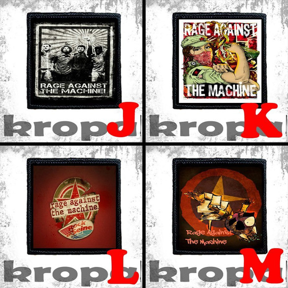 Naszywka RAGE AGAINST THE MACHINE 8 X 8 cm
