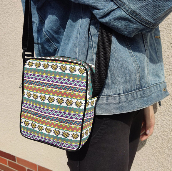 Torba Listonoszka Wzory indiańskie 02 Dodaj Napis!