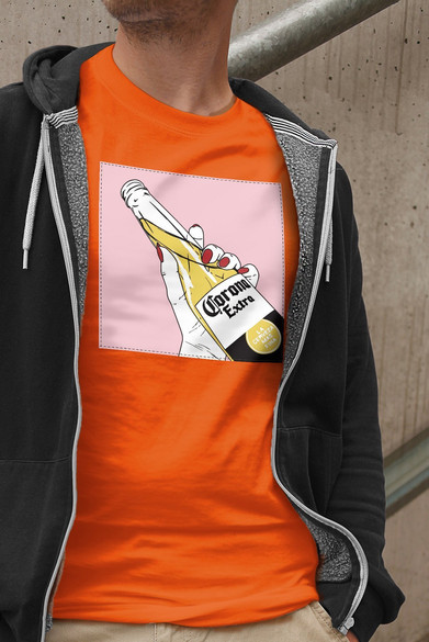 Koszulka z naszywką CORONA Extra