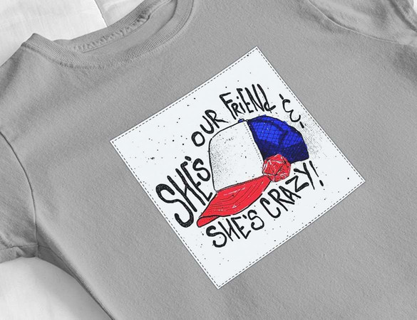 Bluzka damska z naszywką Stranger Things Cap