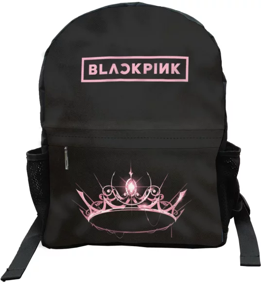 Plecak szkolny BlackPink pink crown The Album cover