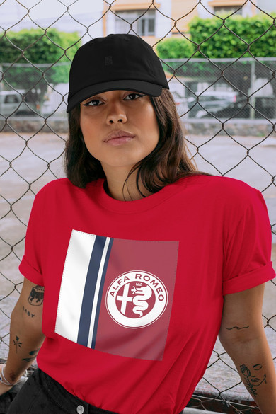 Koszulka z naszywką Alfa Romeo 02