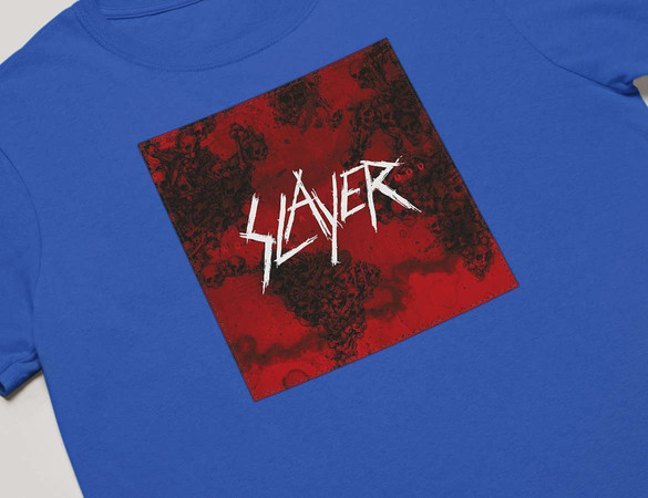 Koszulka z naszywką Slayer World painted