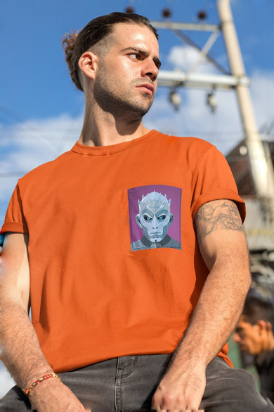 Koszulka z kieszonką GRA O TRON NOCNY KRÓL