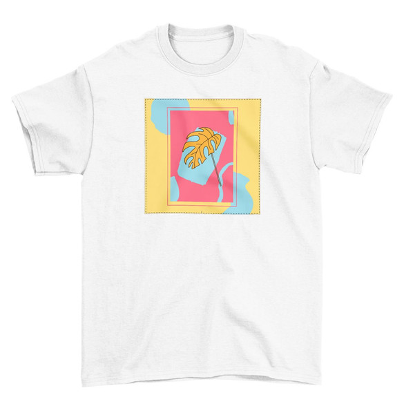 Koszulka z naszywką Monstera