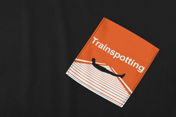 Koszulka z kieszonką TRAINSPOTTING