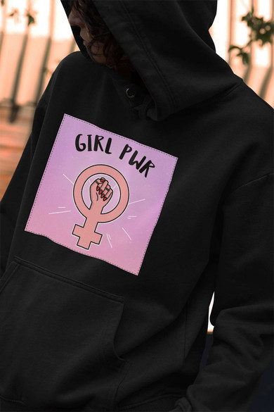 Bluza z naszywką Girl PWR
