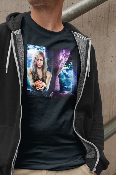 Koszulka z naszywką Avril Lavigne rose