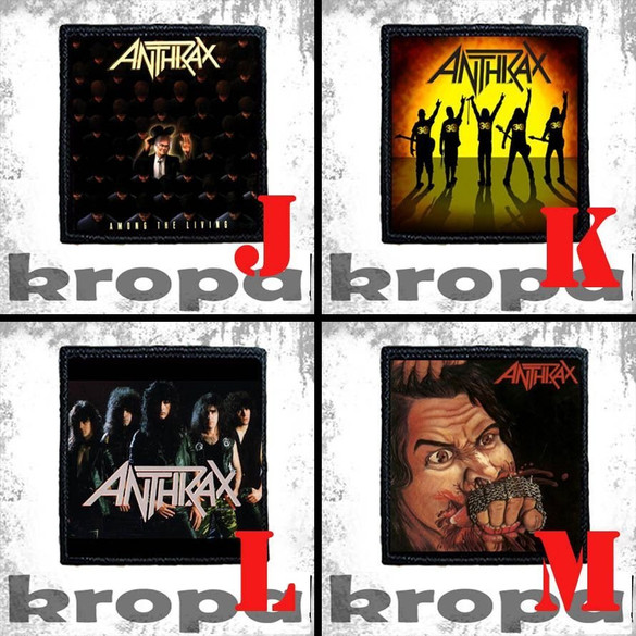 Naszywka ANTHRAX 10 x 10 cm  Dużo Wzorów!