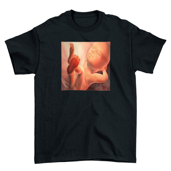 Koszulka z naszywką Płód 01