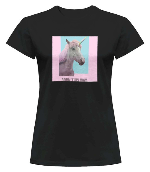 Bluzka damska z naszywką Born this way