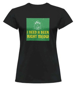 Bluzka damska z naszywką I NEED A BEER...