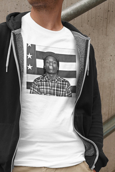 Koszulka z naszywką Asap Rocky Live.Love.