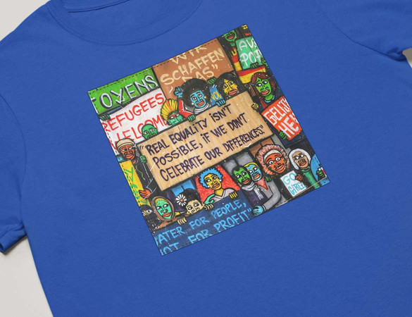 Koszulka z naszywką Anti Racism