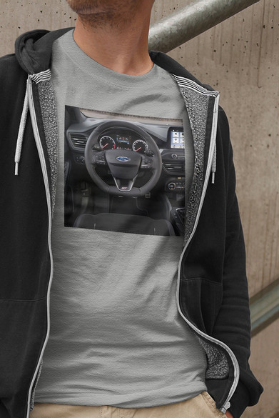 Koszulka z naszywką Ford kierownica