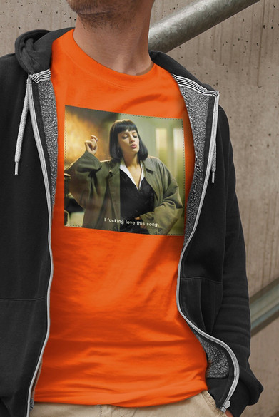 Koszulka z naszywką Uma Thurman Song