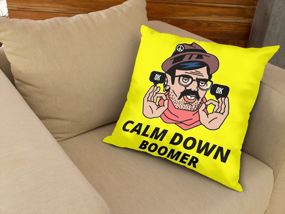 Poduszka Calm down boomer