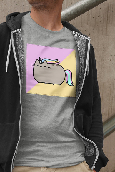 Koszulka z naszywką Cat Unicorne 01