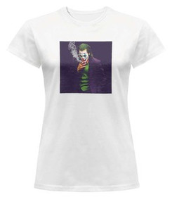 Bluzka damska z naszywką Joker Smoking