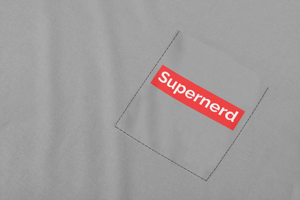 Koszulka z kieszonką SUPERNERD
