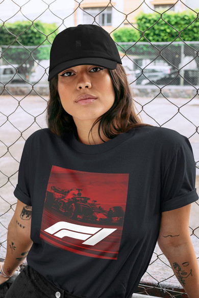 Koszulka z naszywką F1 poster