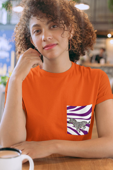 Koszulka z kieszonką SAFARI ZEBRA