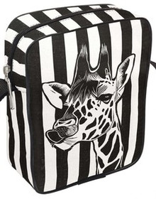 Torba Listonoszka Żyrafa czerń i biel Dodaj Napis!