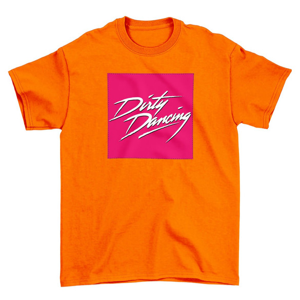 Koszulka z naszywką Dirty Dancing logo pink