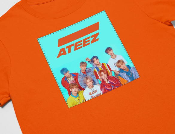 Koszulka z naszywką ATEEZ  band