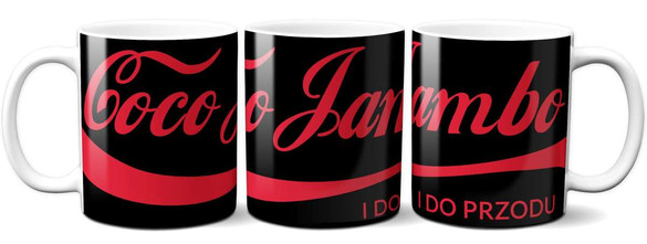 Kubek COCO JUMBO I DO PRZODU na Prezent +imię