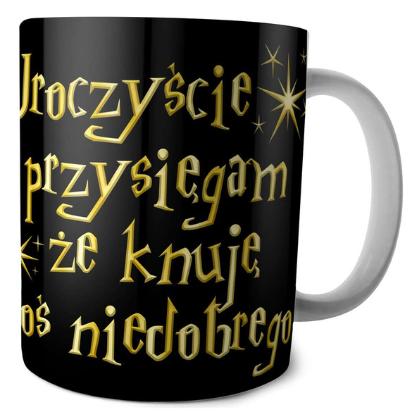 Kubek UROCZYŚCIE PRZYSIĘGAM ŻE .na Prezent +imię