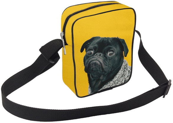 Torba Listonoszka Mops Pug 01 Dodaj Napis!