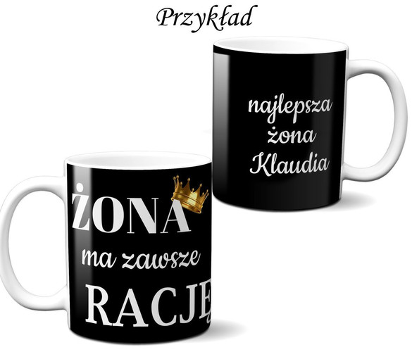 Kubek na Walentynki DODAJ NAPIS!