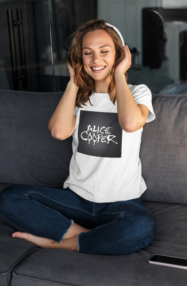 Bluzka damska z naszywką Alice Cooper logo