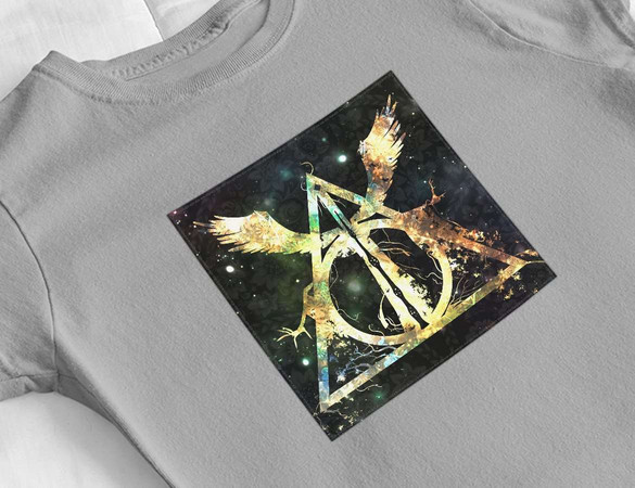 Bluzka damska z naszywką Harry Potter insygnia