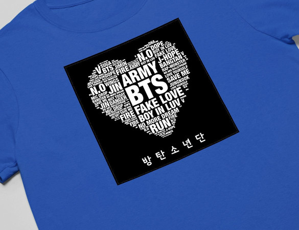 Koszulka z naszywką BTS Army