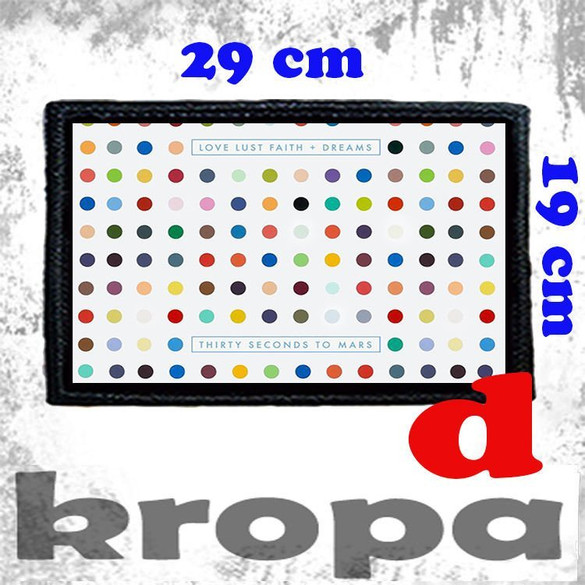 Naszywka duża na ubranie 30 SECONDS TO MARS