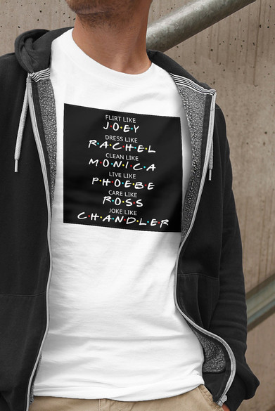 Koszulka z naszywką Friends act like