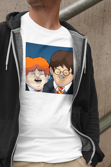 Koszulka z naszywką  Harry Potter parody