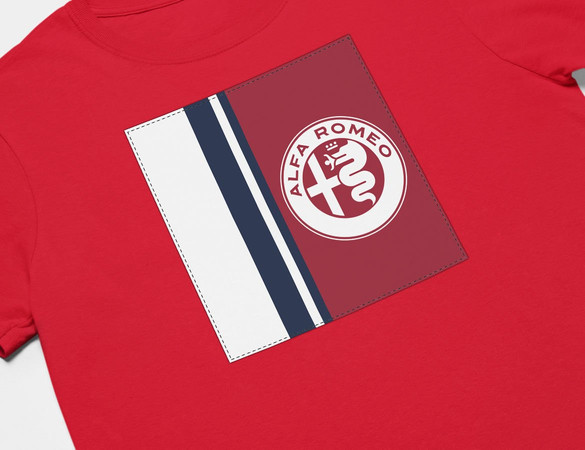 Koszulka z naszywką Alfa Romeo 02