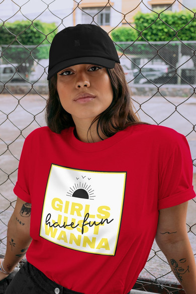 Koszulka z naszywką Girls just wanna …