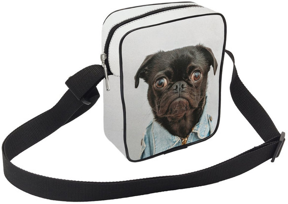 Torba Listonoszka Mops Pug 02 Dodaj Napis!