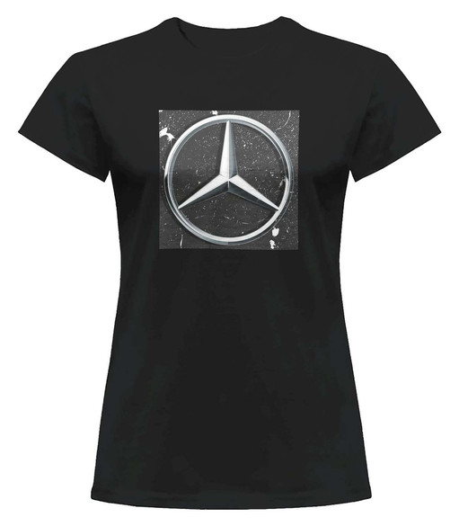 Bluzka damska z naszywką Mercedes logo