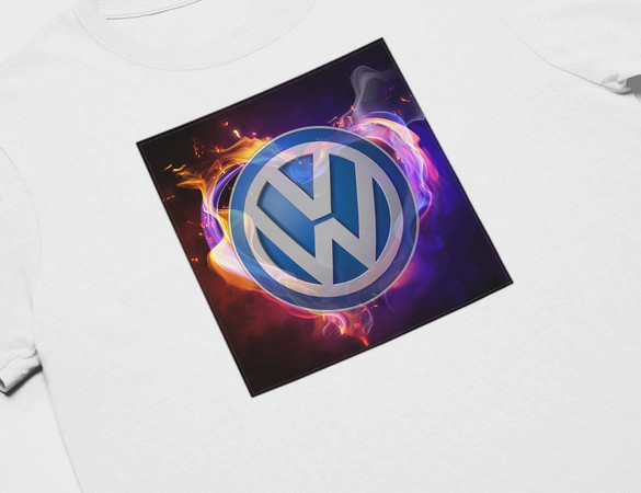 Koszulka z naszywką Volkswagen logo colours