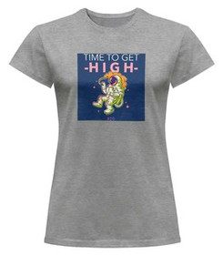 Bluzka damska z naszywką Time to get high